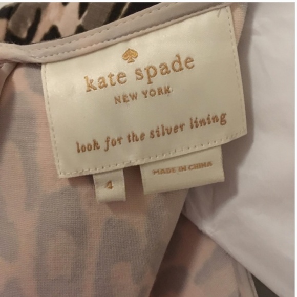 Kate Spade Autumn Leopard Flared Dress 4 nwot - Picture 11 of 14